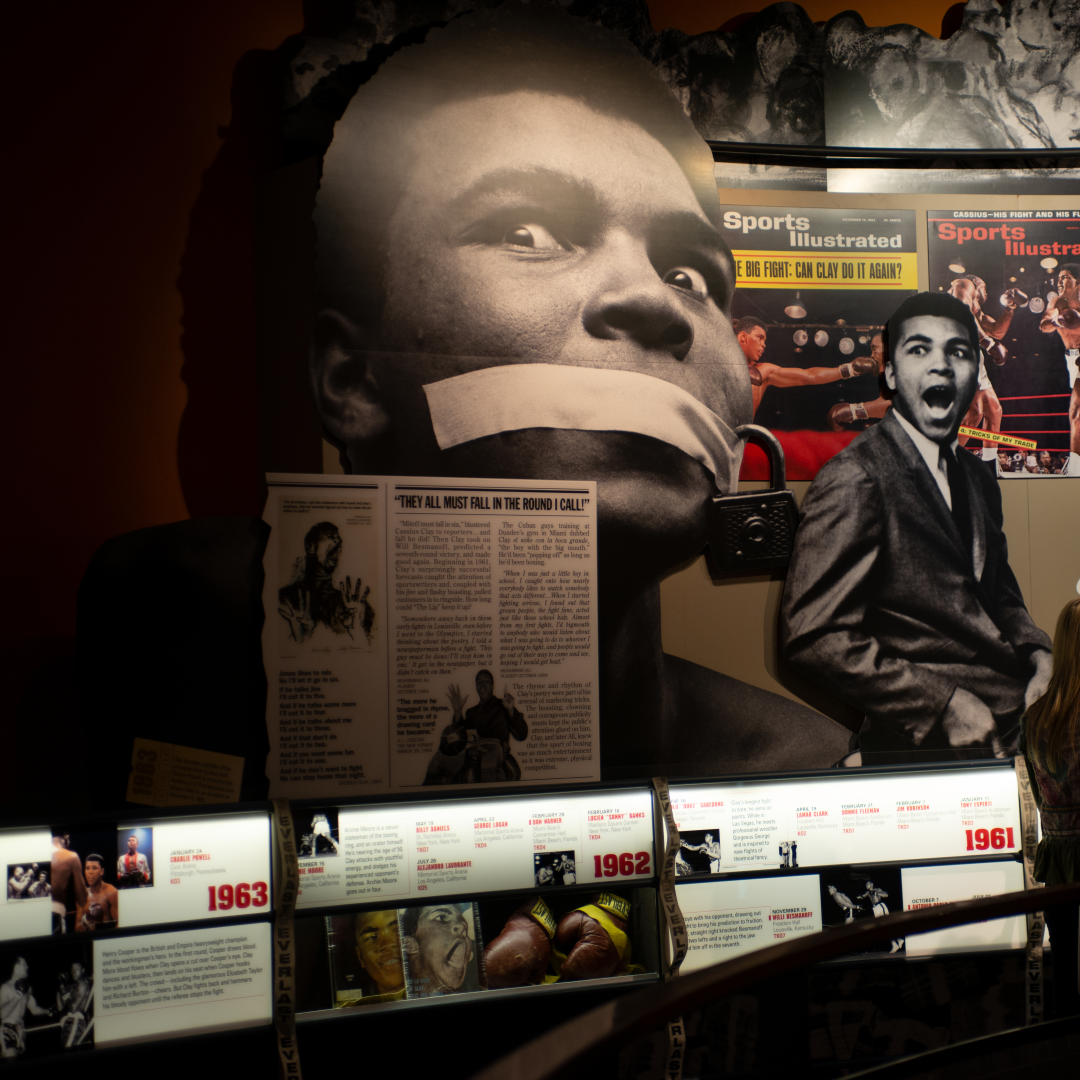 Exhibit from the Muhammad Ali Center in Louisville