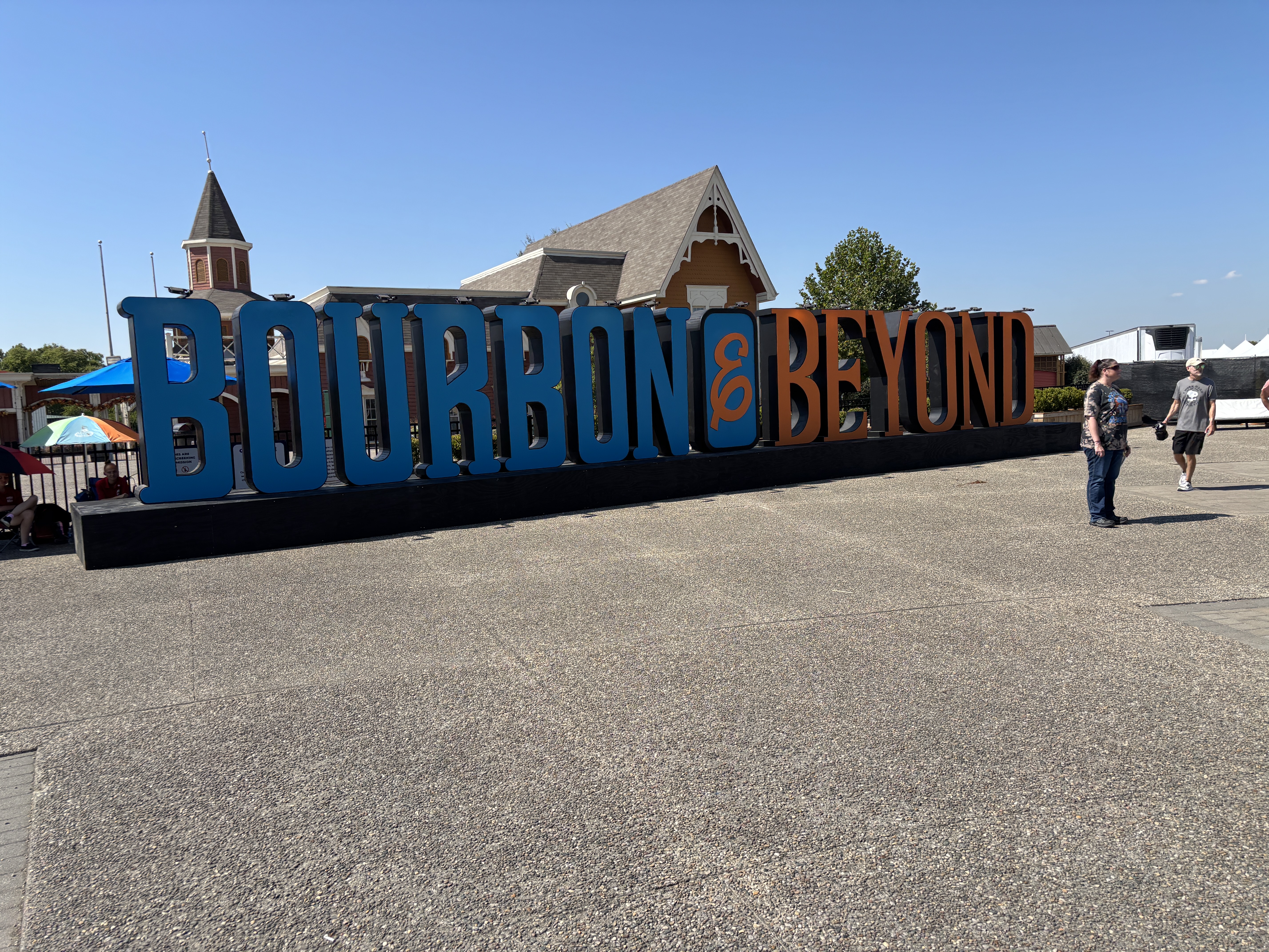 Bourbon & Beyond signage Bourbon & Beyond signage from 2025. Sunny day, no clouds