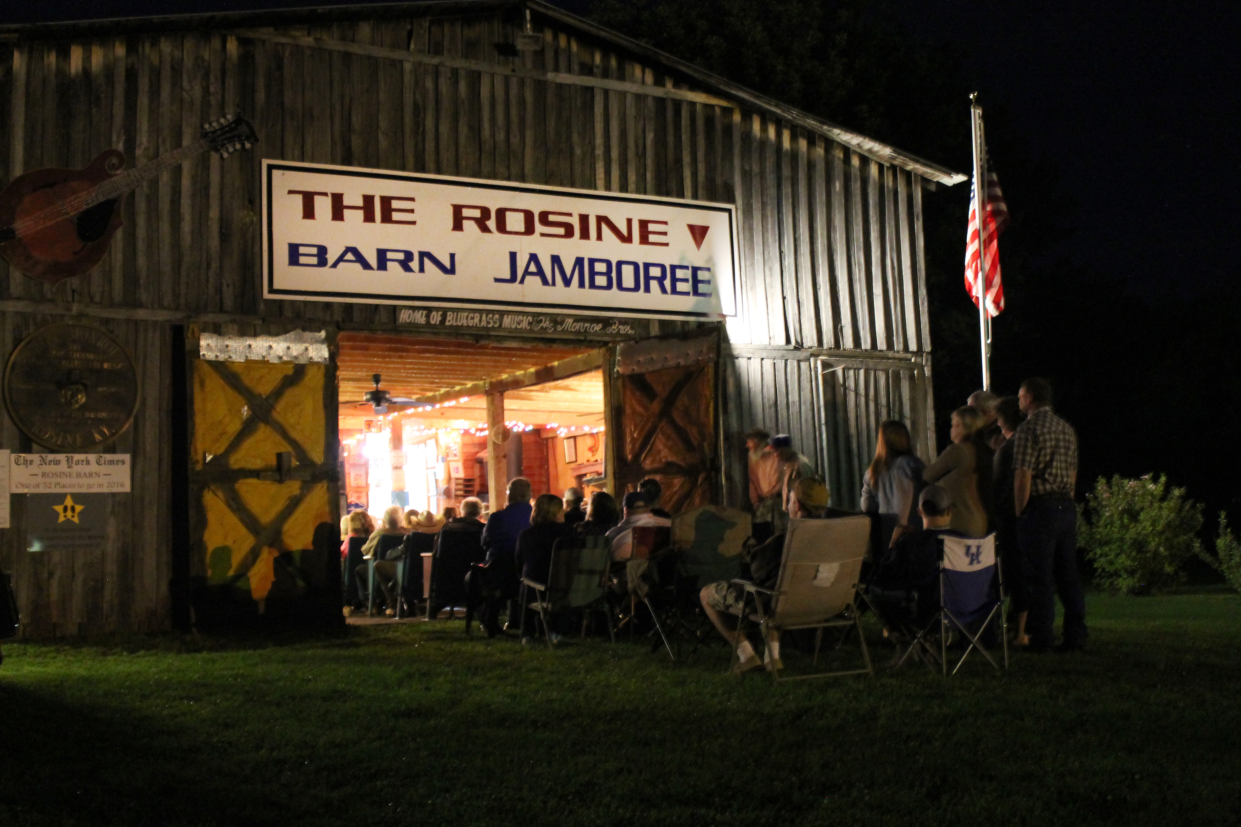 Exterior  Shot of Rosine Barn Jamboree