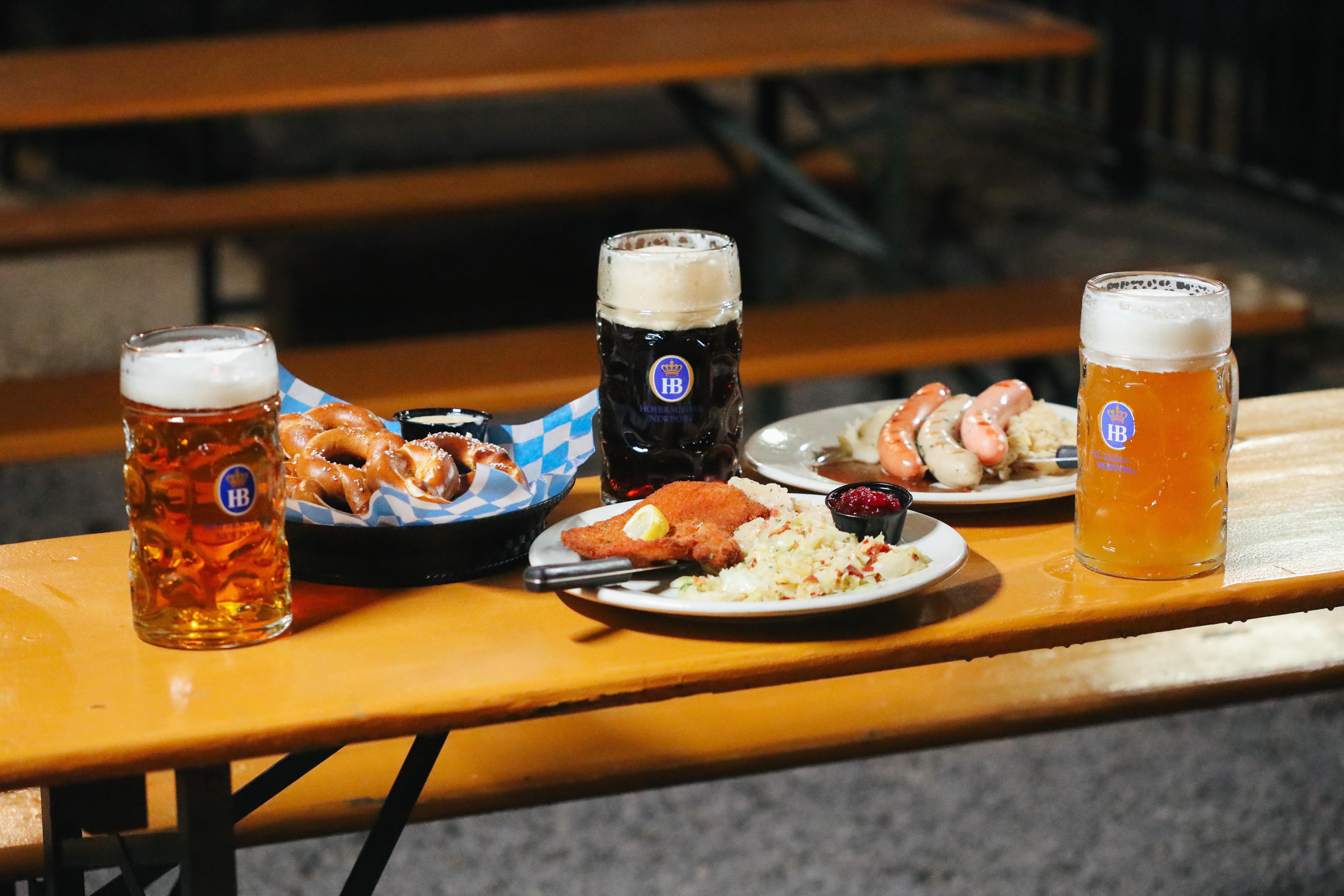 Food and beer from Hofbrauhaus