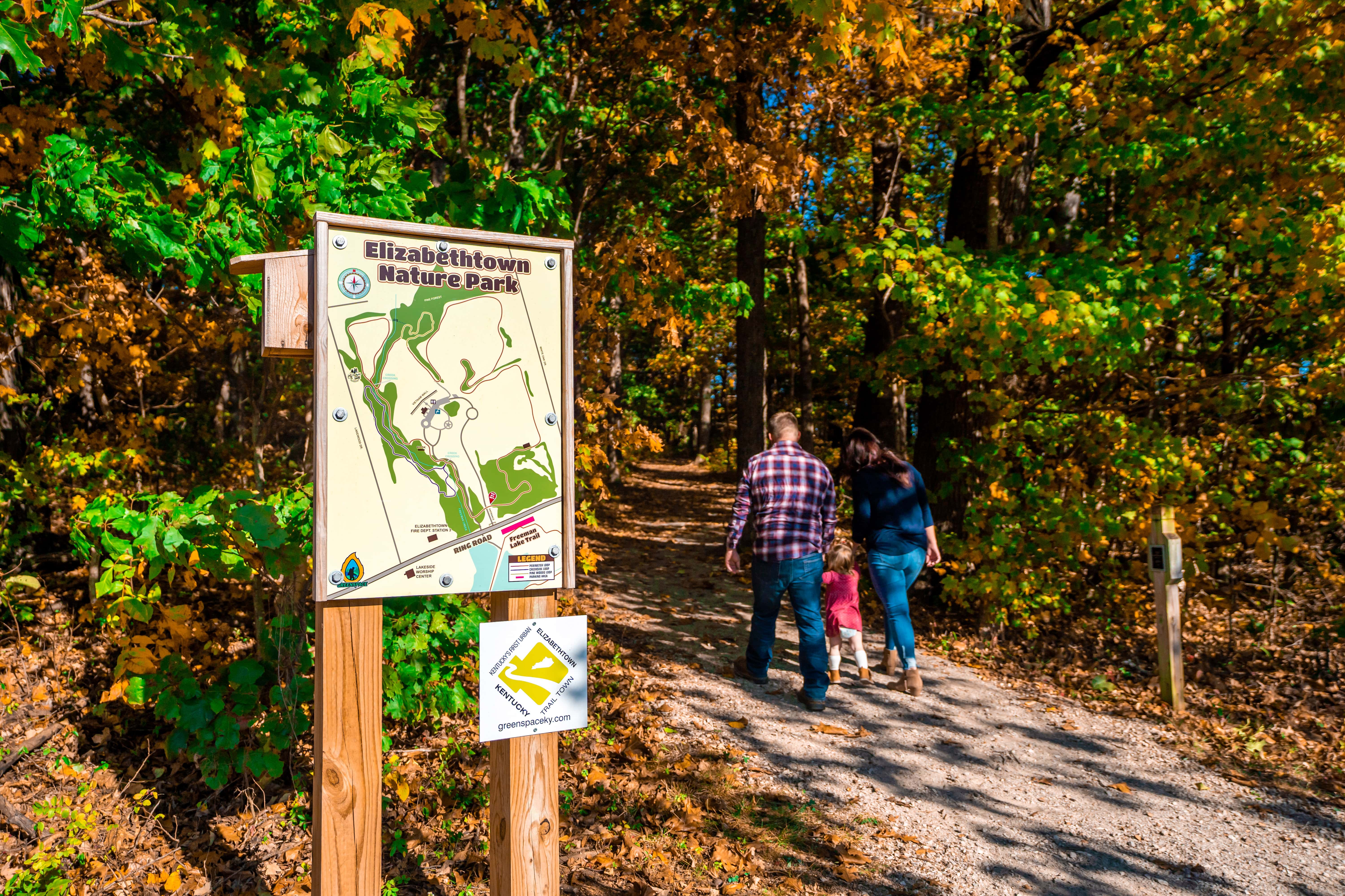 Hiking the trails in Elizabethtown