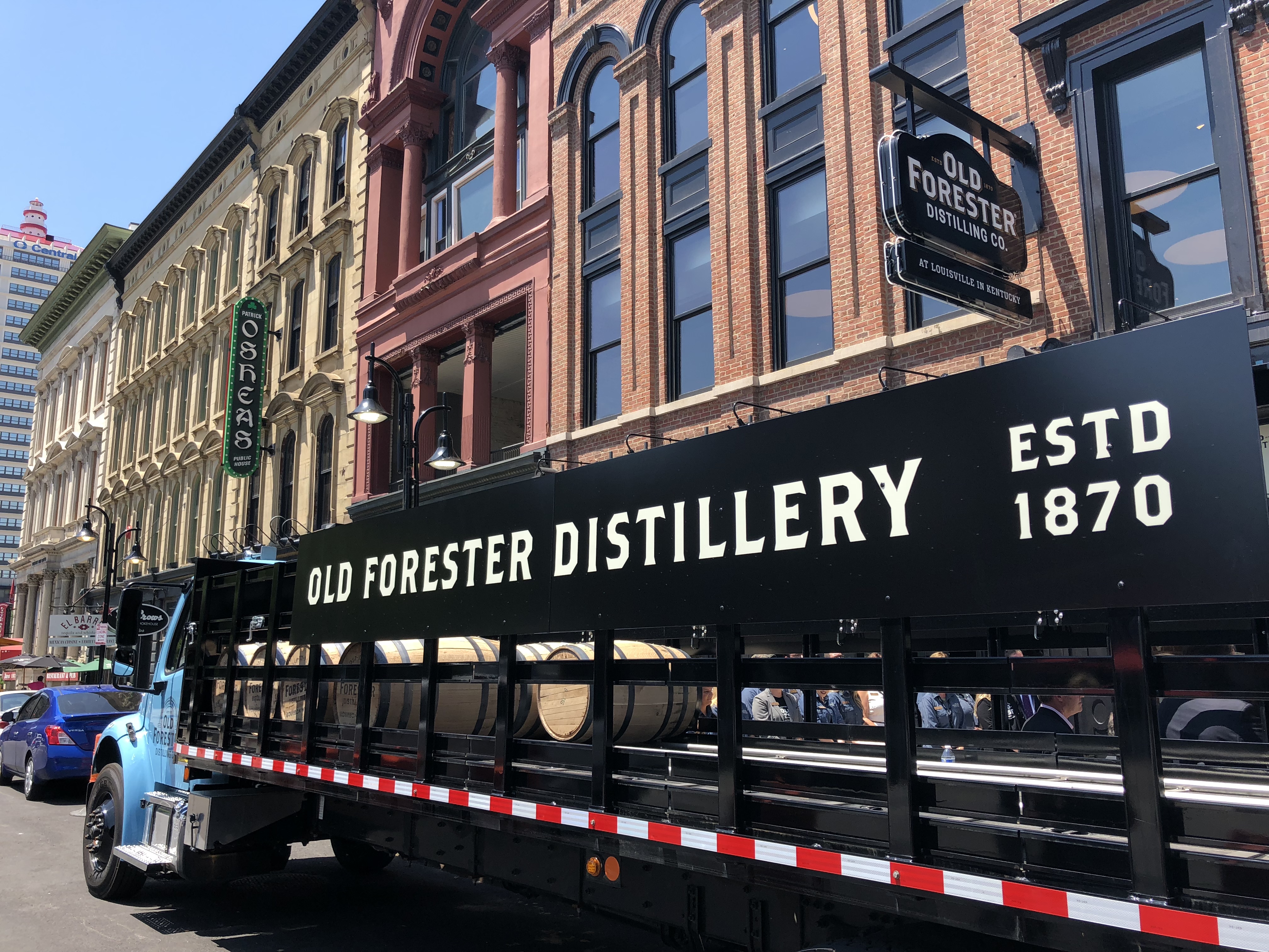 Exterior Shot of the Old Forester Distillery on Whiskey Row in downtown Louisville