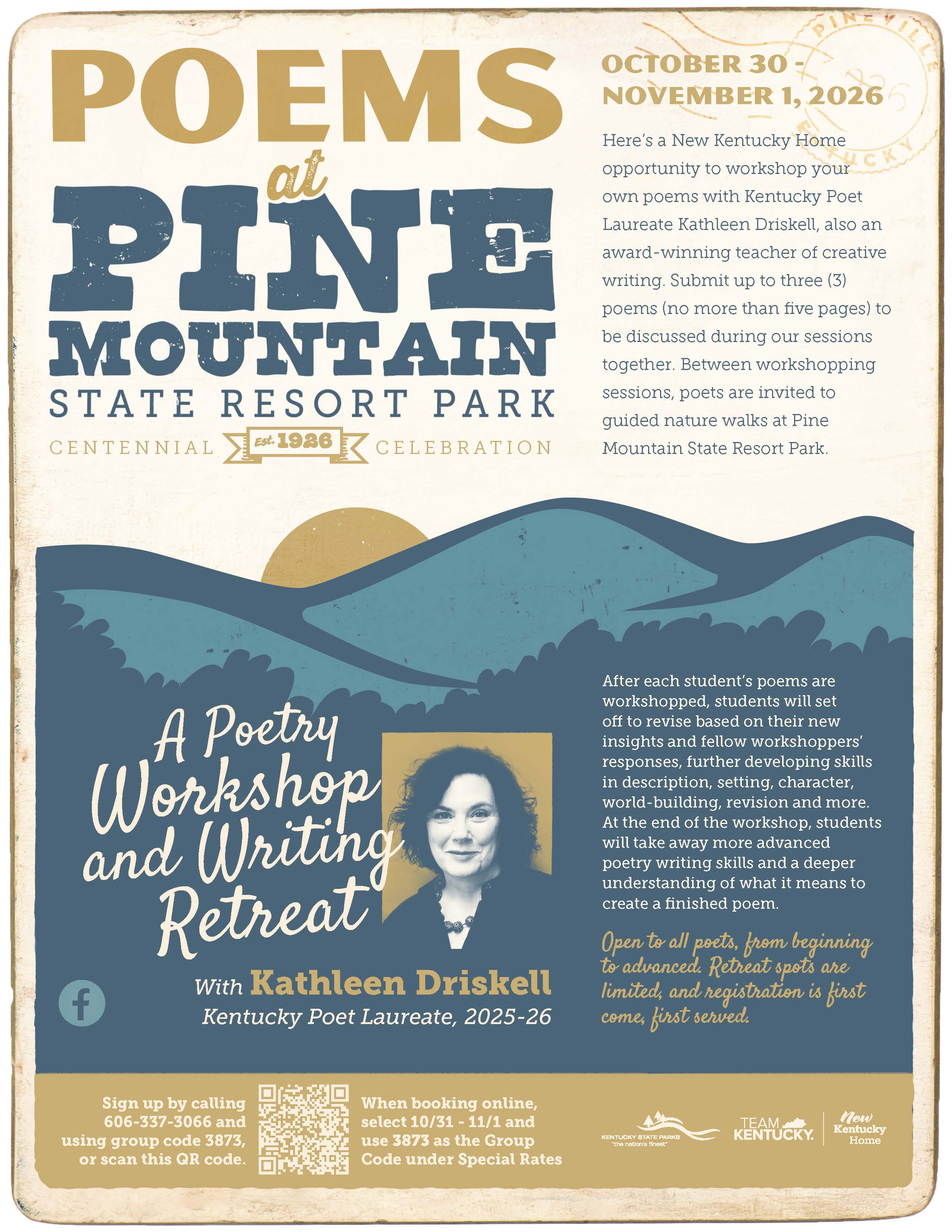 Pine Mountain Writers FALL Workshop 2026